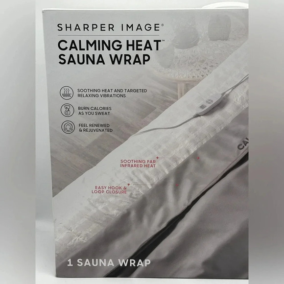 Sharper Image Calming Heat Sauna Wrap, 8 Heat Levels, 3 Massaging Vibrations - Picture 2 of 8